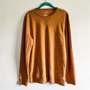 Sonoma Men’s Medium Camel Long Sleeve Lightweight  Sweater